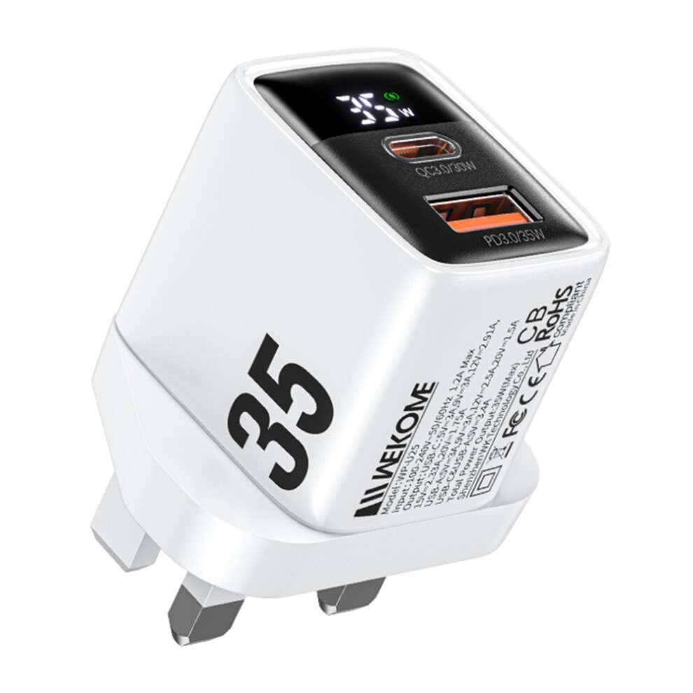 Wp-U25 35W Gan Charger Dual Port Fast Wall 6914282556077