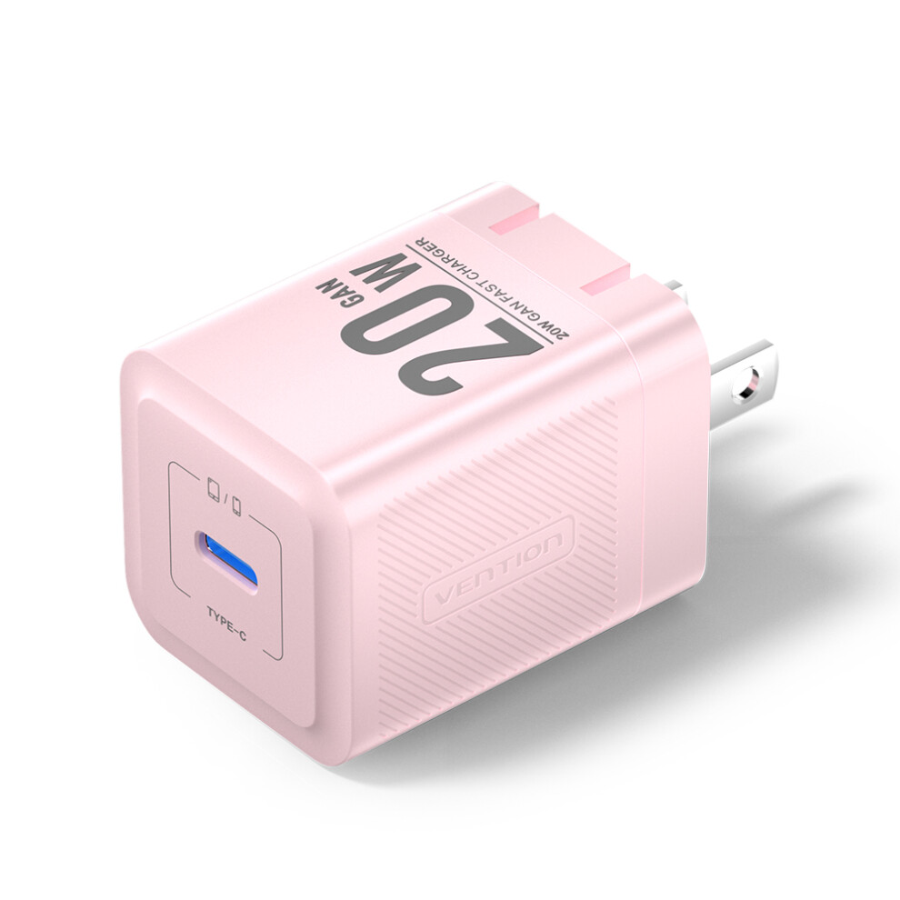(Pink) Fep Series Us Plug 20W Fast Charging Gan Wall Pink 6914280701721