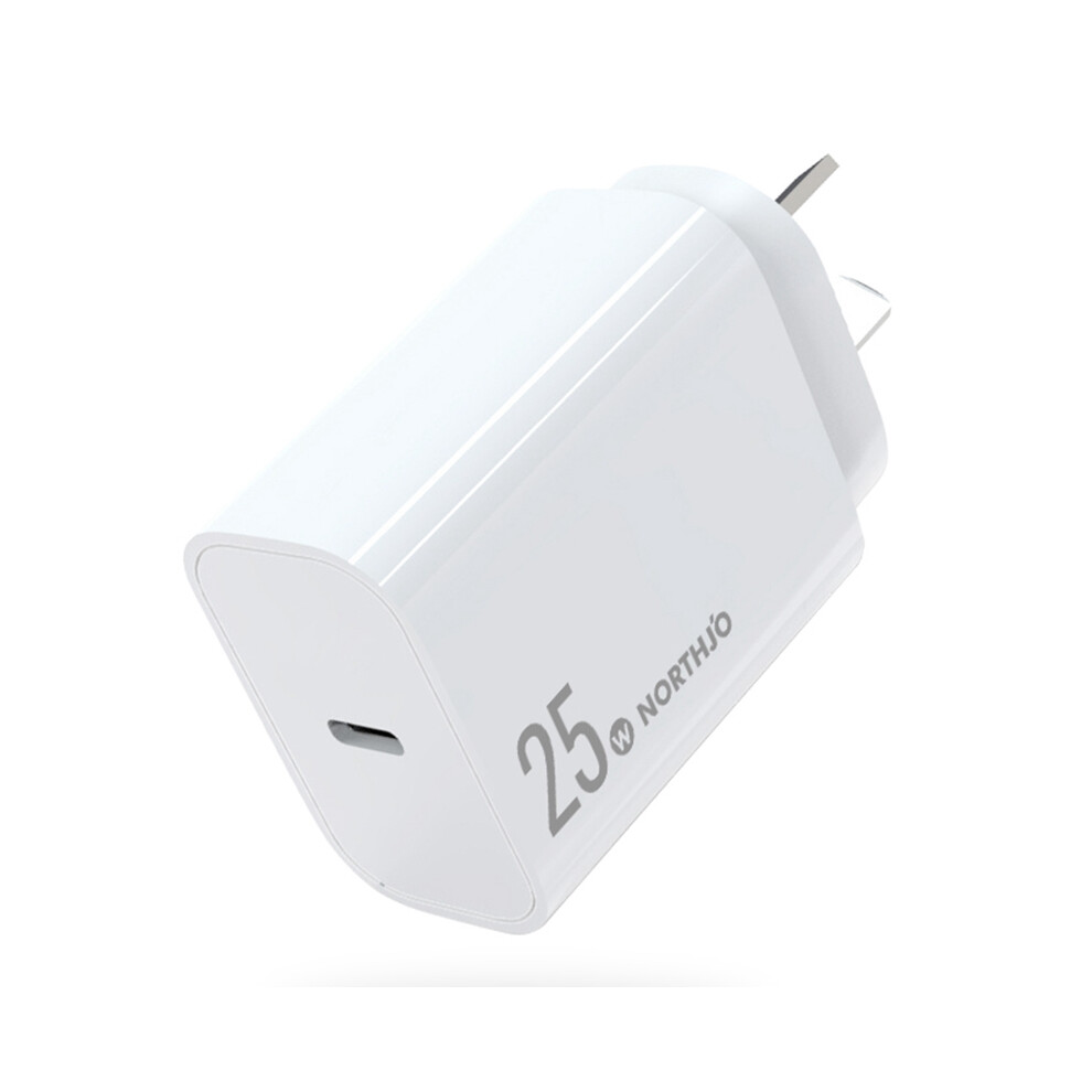 (Au Plug/White) Nopd250601au Pd 25W Type-C Port Fast Charging White 6914289512458