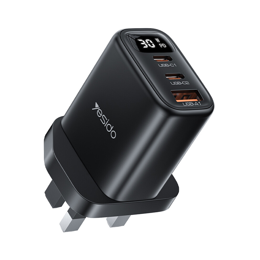 Yesido Yc88 Digital Display Wall Charger 2 Type-C 6914280364247