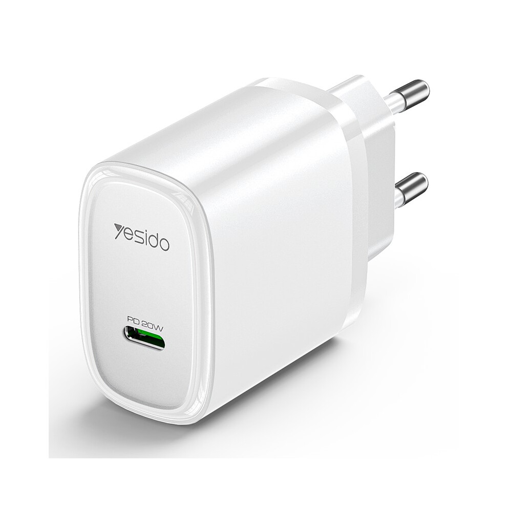 Yesido Yc57 Eu Plug Usb-C Charger 20W Powerport 6914287102477