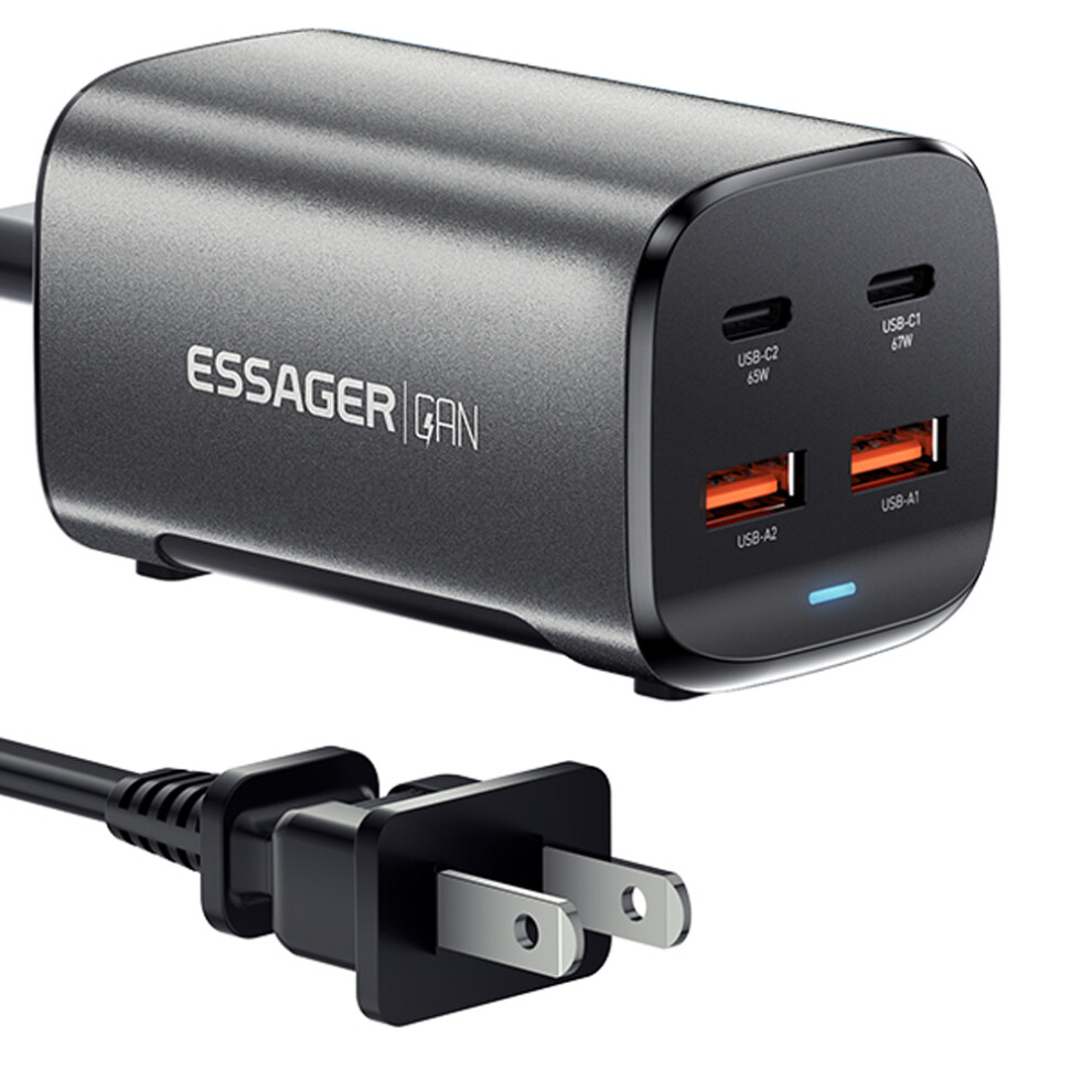 (Us Plug) 67W Gan Power Adapter 2 Usb 2 Type-C Portable 6914289184129