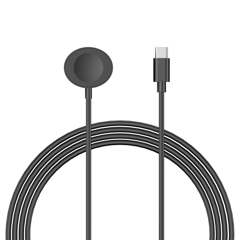 (Black) For Apple Watch 1M Type-C Port Charging Cable Black 6914285569234