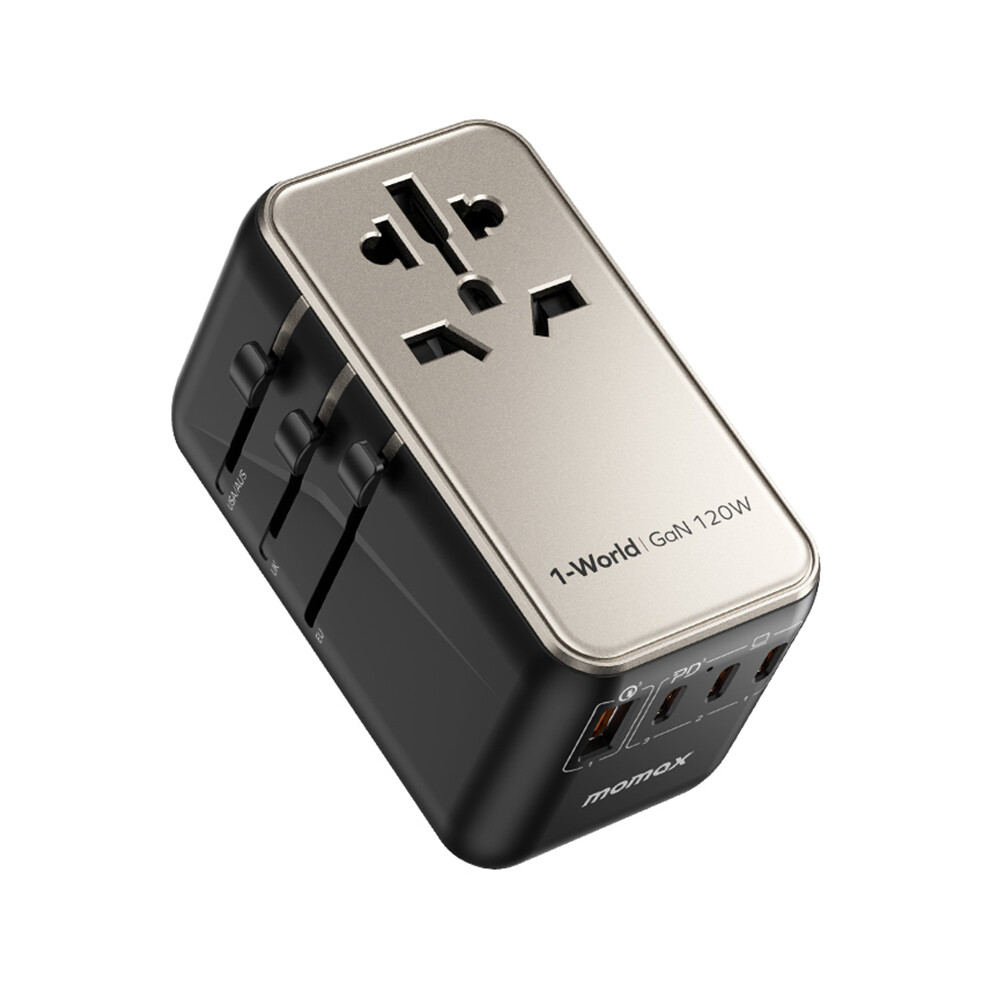 Momax Ua15 1-World Gan 120W Pd Global Travel Fast 6914283165766