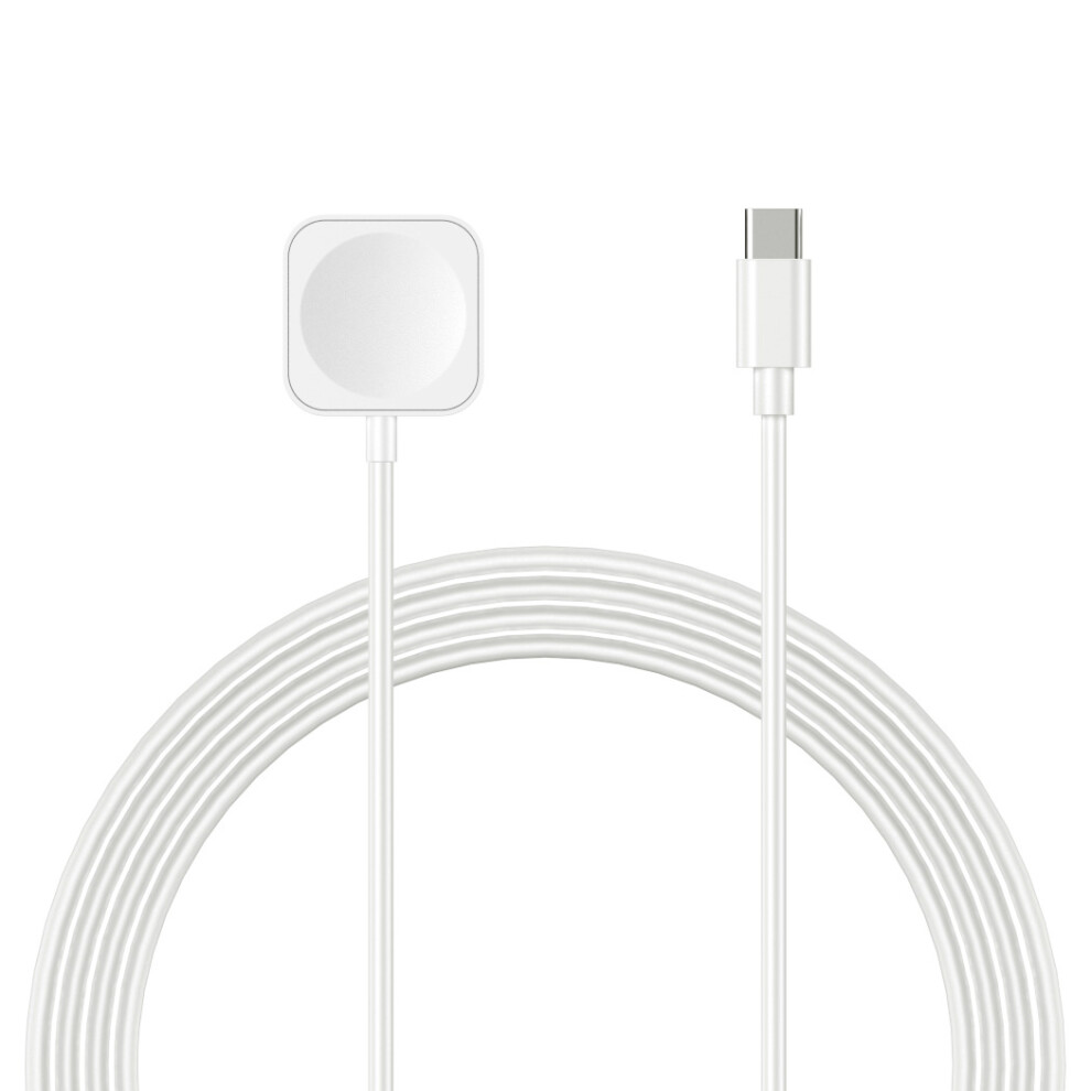 (White) For Apple Watch 1M Type-C Charging Cable White 6914283396030