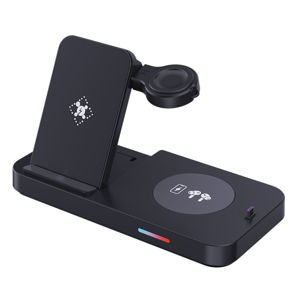 (Black) B-19 4-in-1 Folding Wireless Charger Portable-image-OPC-PJYQYJ9-NEW