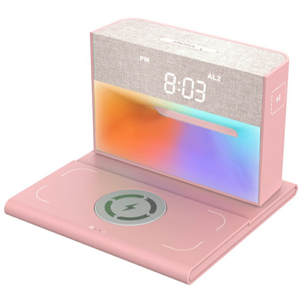 (Pink) Multifunction Wireless Charger Station Pink 6914289877731