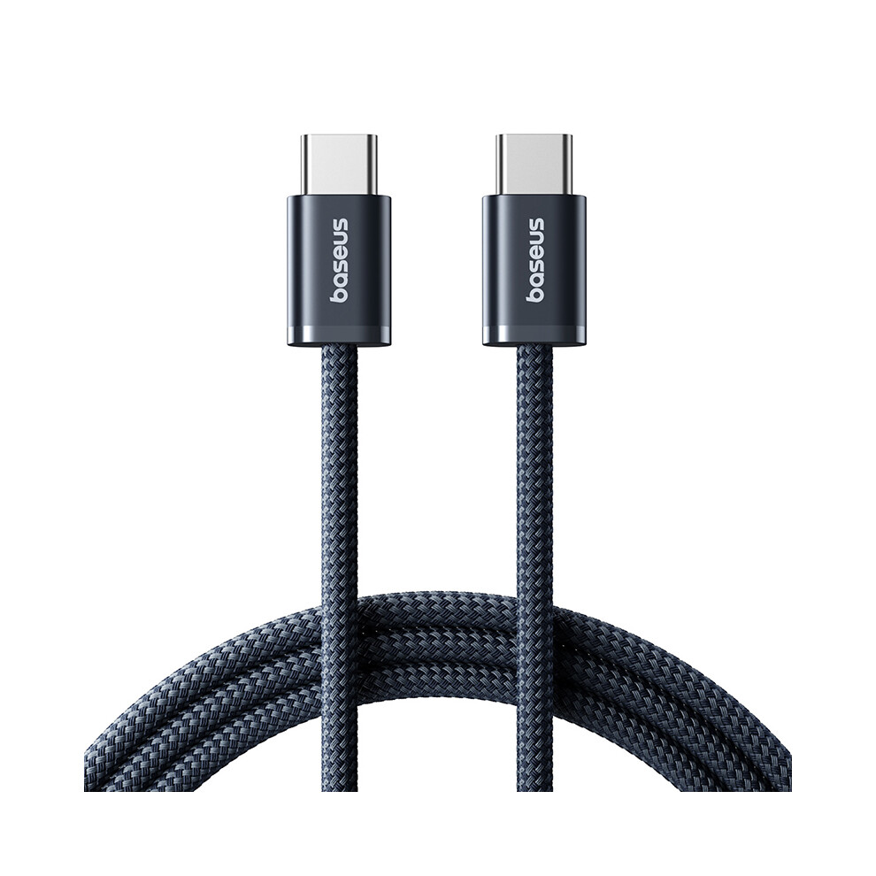 ( ) Baseus Dynamic 4 2M 100W Fast Charging Cable Usb-C To Usb-C Nylon Braided Wire - Dark/Blue/Black 6914281495209