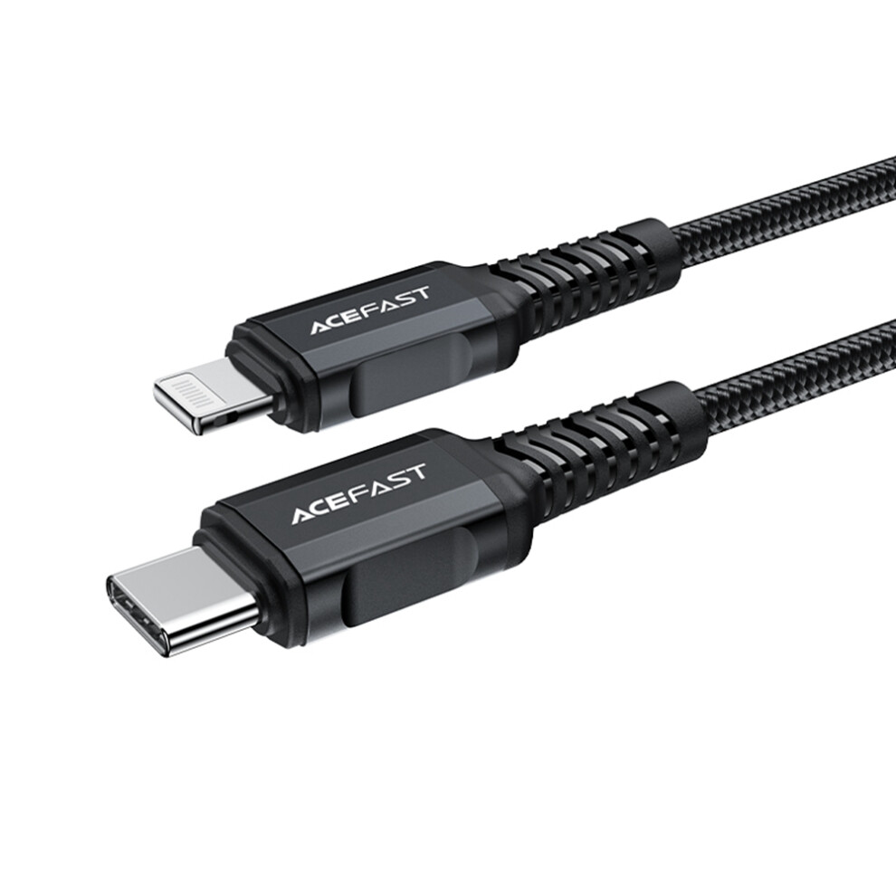 Acefast C4-01 1.8M 30W Usb-C To Lightning Charging Cable Aluminum Alloy Braided Data Cord 6914282000204