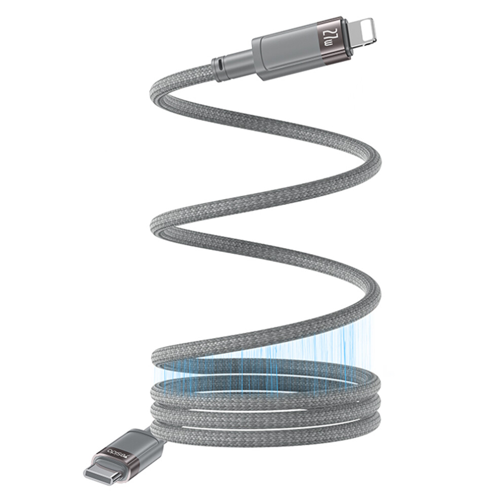 Yesido Ca172l Type-C To Ip Magnetic Cable Braided Data Sync Charging Cord 6914286827364