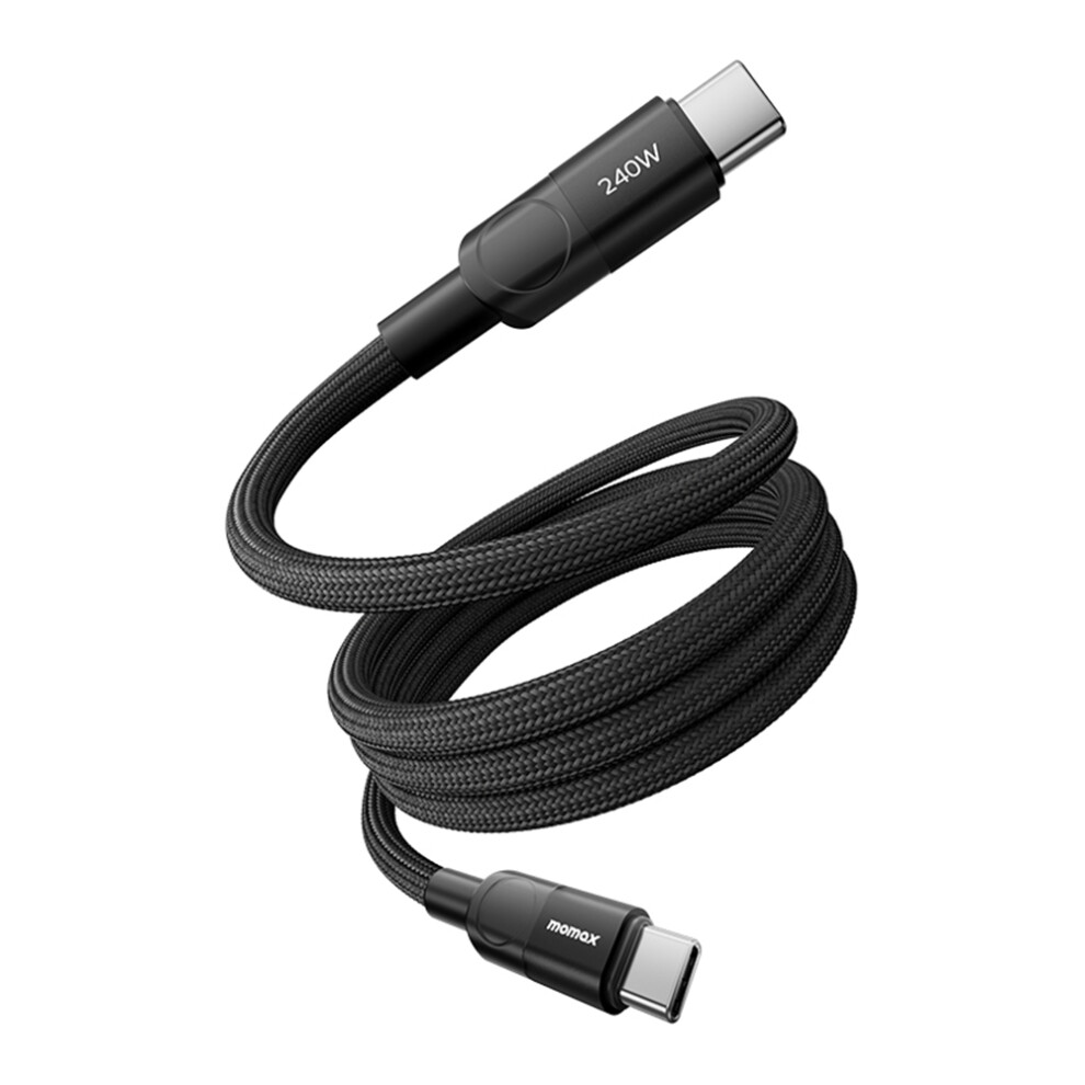 Momax Mag.link 2M 240W Fast Charging Cable Usb C To Usb C Magnetic Braided Wire For Laptop Phone Tablet 6914285429521