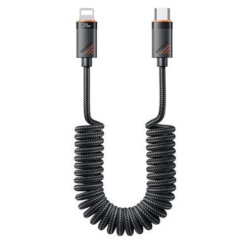 ESSAGER Spring Data Cable Type-C to Lightning PD 29W Fast Charging Cable 1.8m