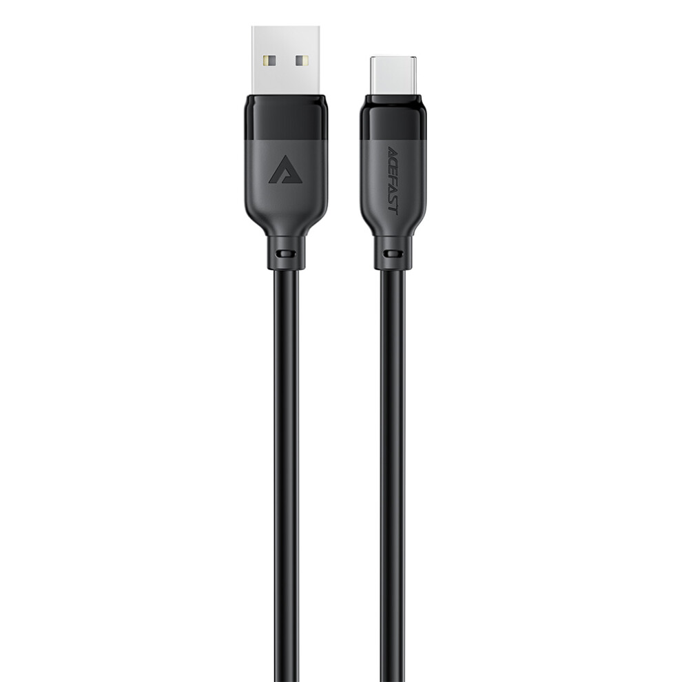 Acefast C16-04 1.2M Usb-A To Usb-C Cable Tpe Charging Data Cable 3A Fast Charging Cord, Black 6914282611783