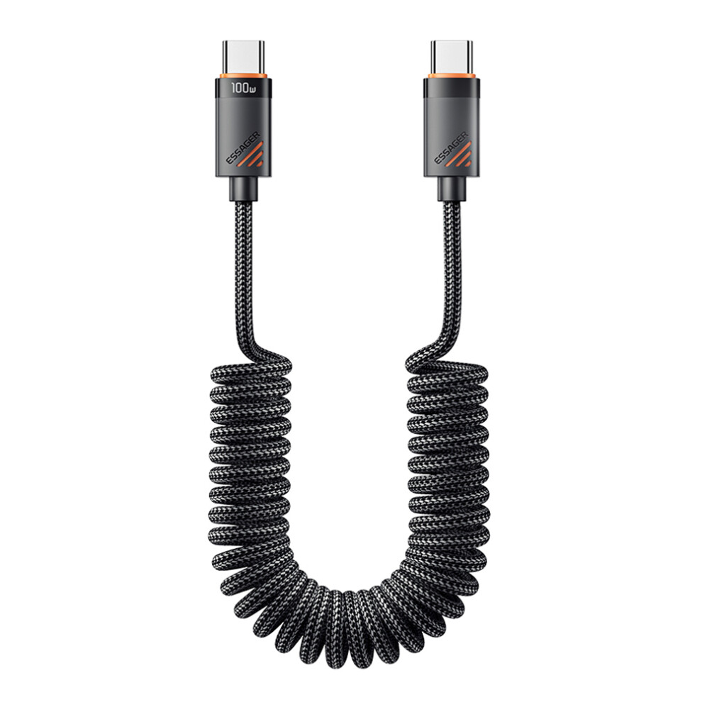Essager Spring Data Cable Type-C To Type-C 100W Fast Charging Cable 1.8M 6914286194503