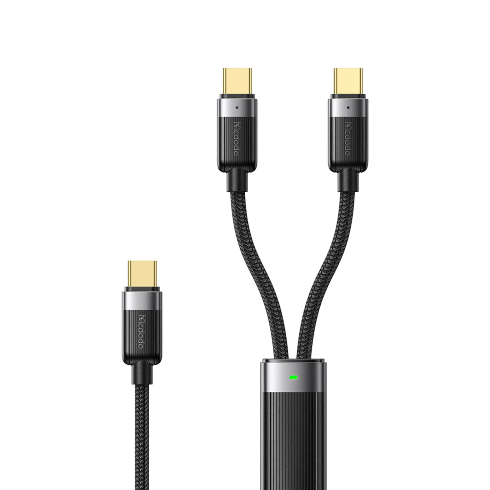 Mcdodo Ca-7380 1.5M Usb C To Dual Usb C Magnetic Splitter Cord 100W Fast Charging Cable 6914282972068