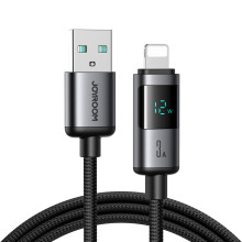 JOYROOM S-A16 Pro 1.2m Data Cable USB-A to Lightning Digital Display 3A Fast Charging Cord