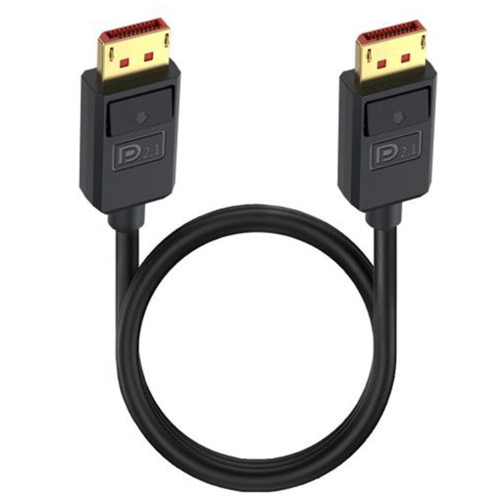 1.2M Displayport 2.1 To Displayport 2.1 Cable 54Gbps 16K 30Hz Video Cord For Gaming Monitors Graphics Cards - Black 6914283684342