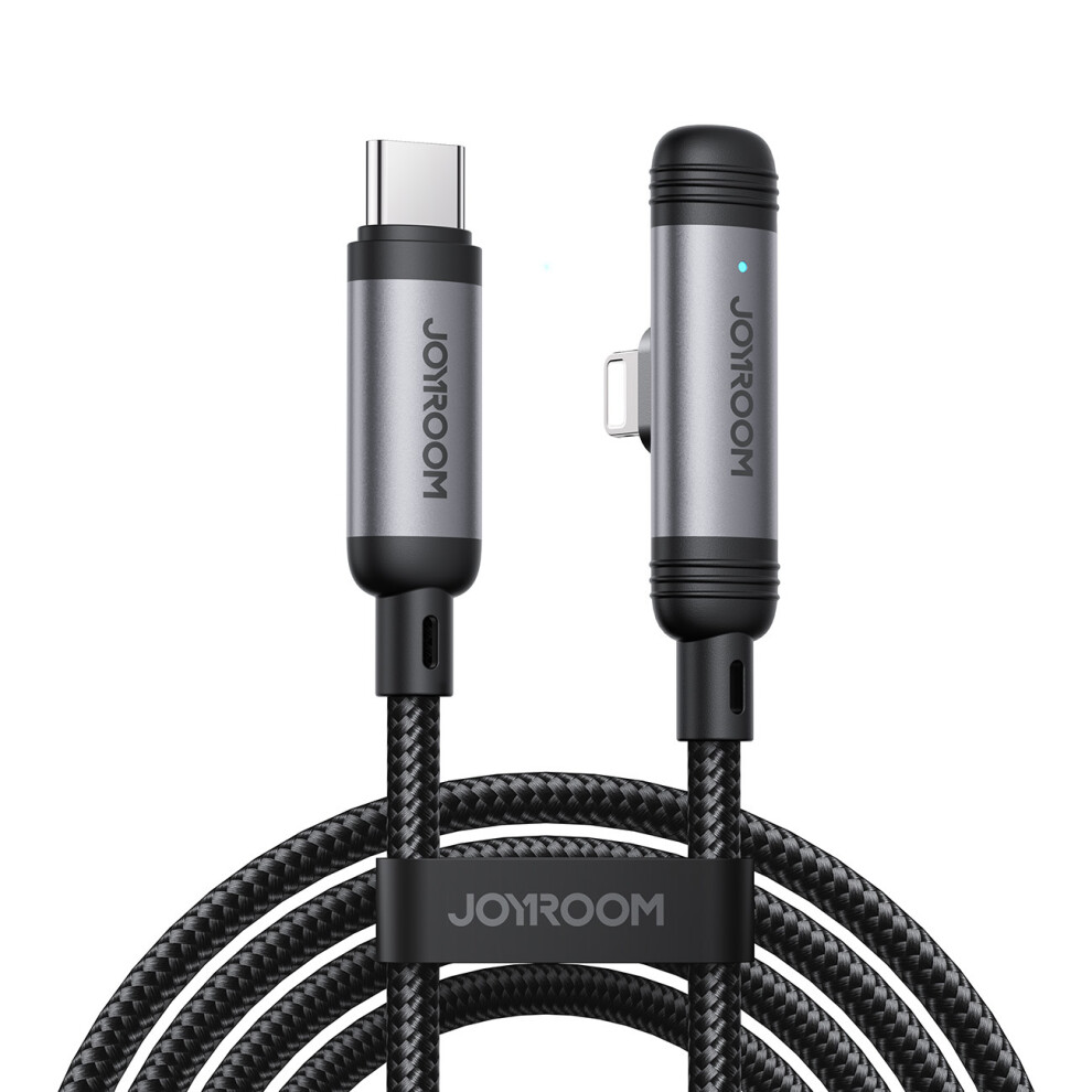 Joyroom S-A56 1.2M Type-C To Lightning Cable 30W Fast Charging Right Angle Data Transfer Cord 6914288044547