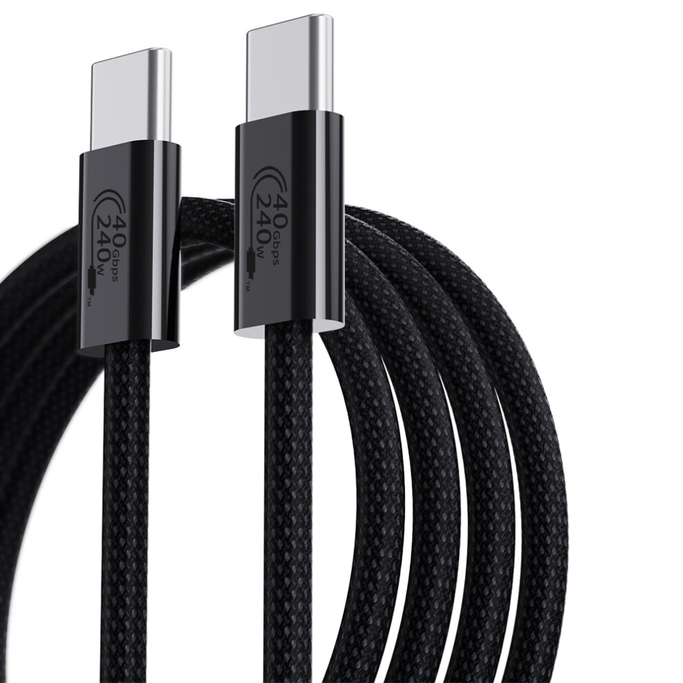 1M Usb4 Type C Cable 240W Pd Fast Charging 40Gbps High Speed Data Transfer Wire For Laptop Phone 6914280305943