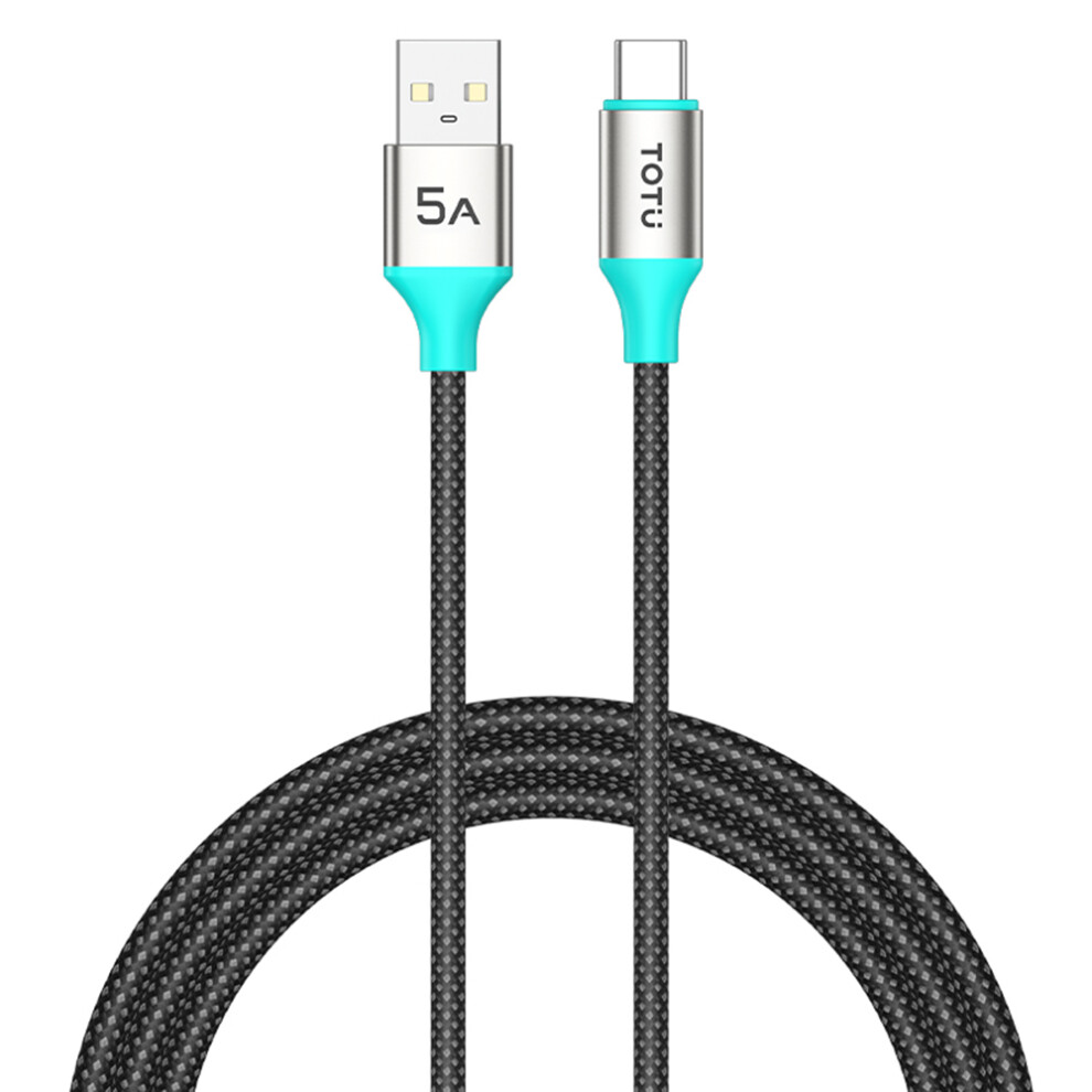 Totu Cb-21-T 120Cm Usb-A To Usb-C Cable 25W Charging Data Sync Braided Cord 6914282550808