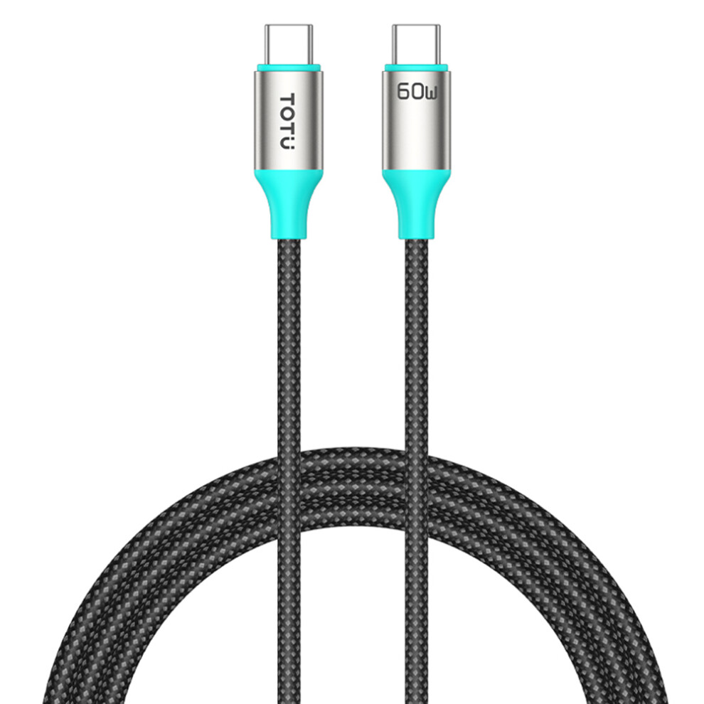 Totu Cb-21-Cc 120Cm Usb-C To Type-C Cable 60W Fast Charging Data Sync Braided Cord 6914284307912