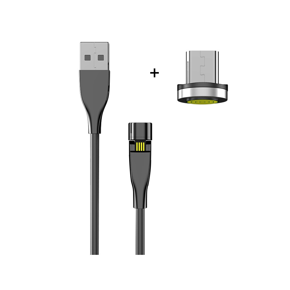 1M Magnetic Micro Usb Data Sync Charging Cable For Samsung Huawei Xiaomi - Black 6914287263116