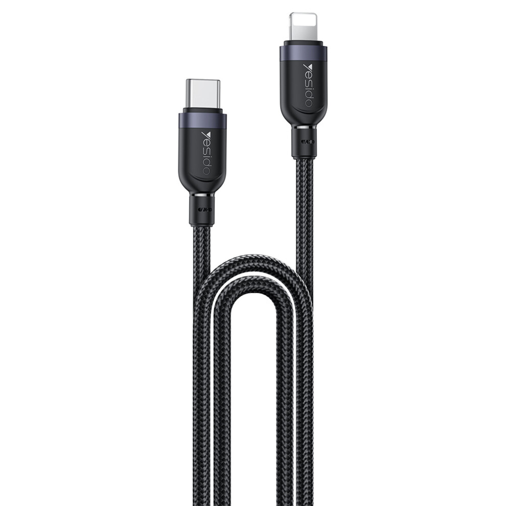 Yesido Ca191 Usb-C To Lightning Cable 2M 27W Fast Charging Data Sync Cord 6914285180750