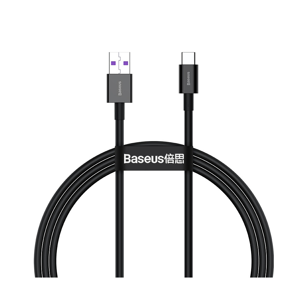 () Baseus Superior Series Fast Charging Data Cable Usb To Type-C 66W 1M - Black/White 6914280863597