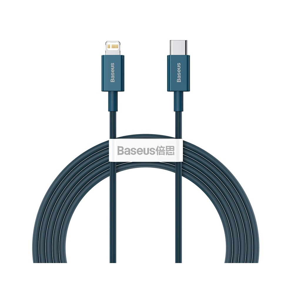 () Baseus Superior Series Fast Charging Data Cable Type-C To Ip Pd 20W 2M - Blue/White 6914282278832