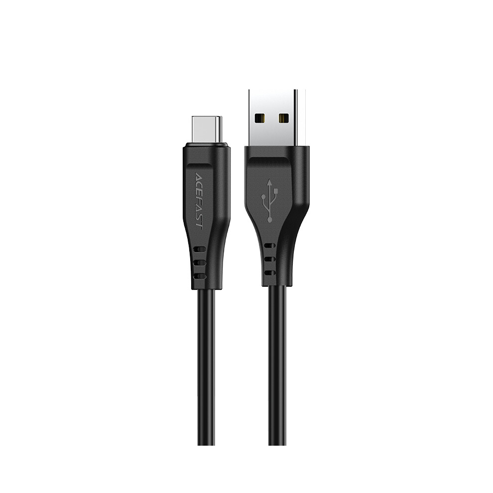 Acefast C3-04 For Iphone 15 Series Usb-A To Usb-C Data Cable 3A Max Tpe Charging Cord 1.2M - Black 6914289353020