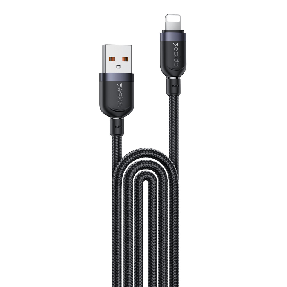 Yesido Ca134l 3M Usb A To Lightning 2.4A Fast Charging Cable Data Sync Cord For Iphone Ipad 6914289324136