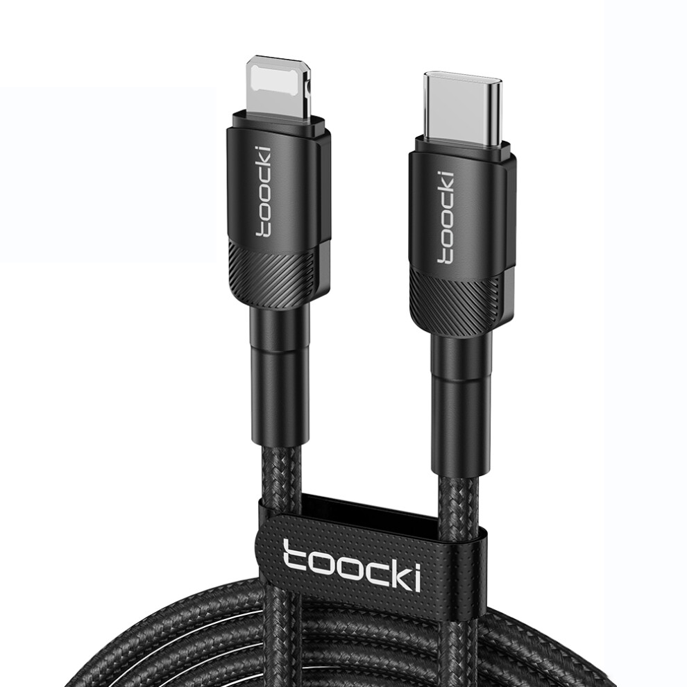 Toocki Tq-X12 3M Pd 27W Fast Charging Type C To Lightning Cable Data Transfer Wire - Purple 6914282530794