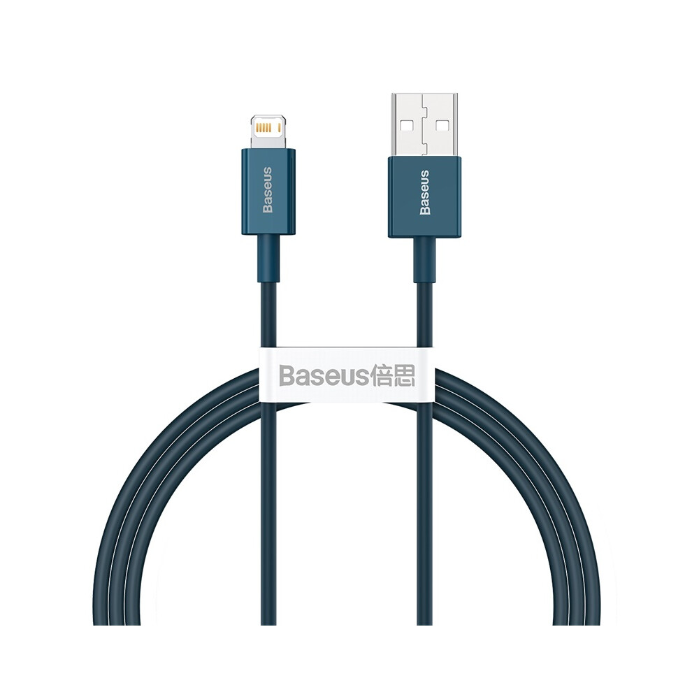 Baseus Superior Series Usb To Ip 2.4A Fast Charging Data Cable 1M - Blue 6914284206437