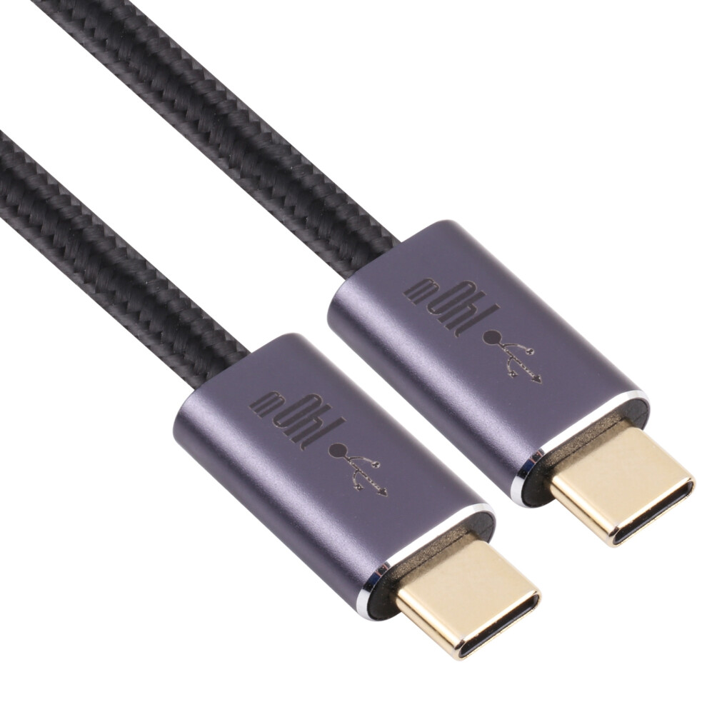 140W 1M Usb 2.0 Transfer Speed Fast Charging Cord Type-C Male To Type-C Male Braided Data Cable Adapter Compatible With Type-C Port Devices 6914287433809