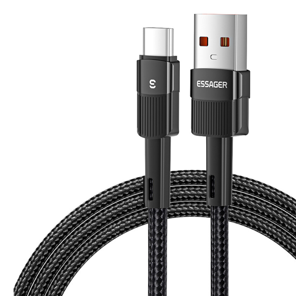 Essager 3M Usb To Type C Cable Fast Charging 480Mbps Transmission Cord - Black 6914287113992