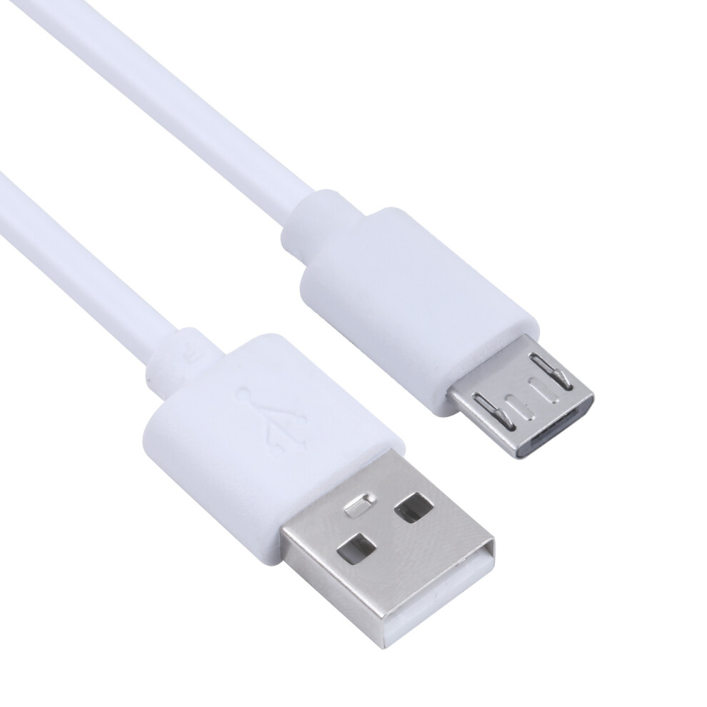 (White) 30Cm Usb To Micro Usb Mobile Phone Charger Cord Copper Core Charging Cable - White 6914289029048