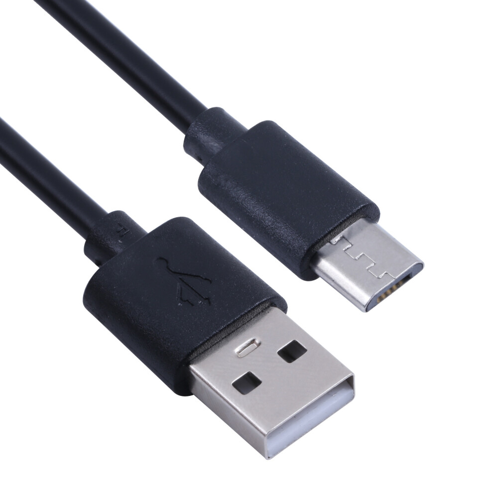 () 30Cm Usb To Micro Usb Mobile Phone Charger Cord Copper Core Charging Cable - Black/White 6914283421336