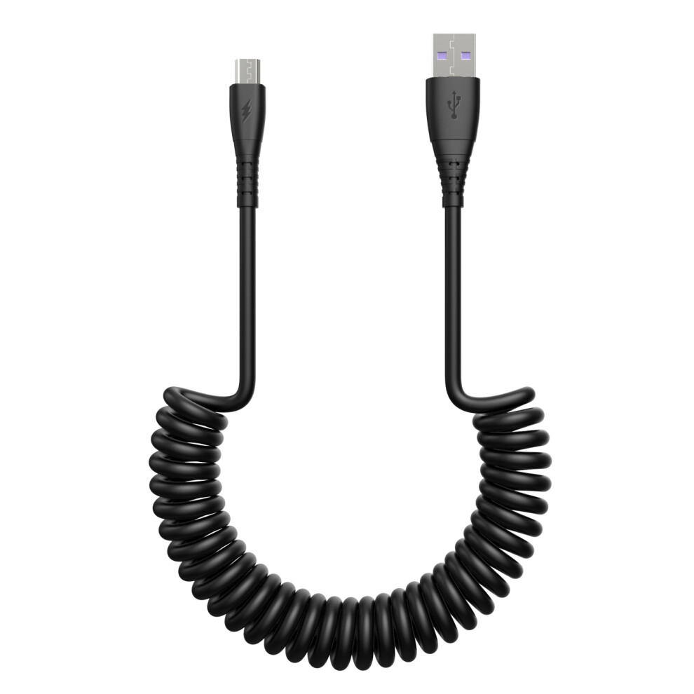 3A Micro Usb Telescopic Spring Coil Usb Charging Cord Data Transmission Cable 6914287076419