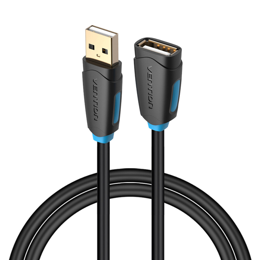 Vention Cbcbg 1.5M Plug And Play Usb 2.0 Extension Cable Data Cable For Xbox One Pc Smart Tv, Black 6914281046142