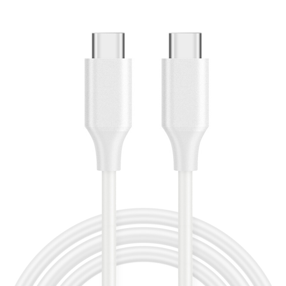 () For Iphone 15 Series Uc-072-Bk-2.0M 65W Fast Charging Cable Type-C Male To Type-C Male Usb 2.0 Data Cord - White/Black 6914286378309