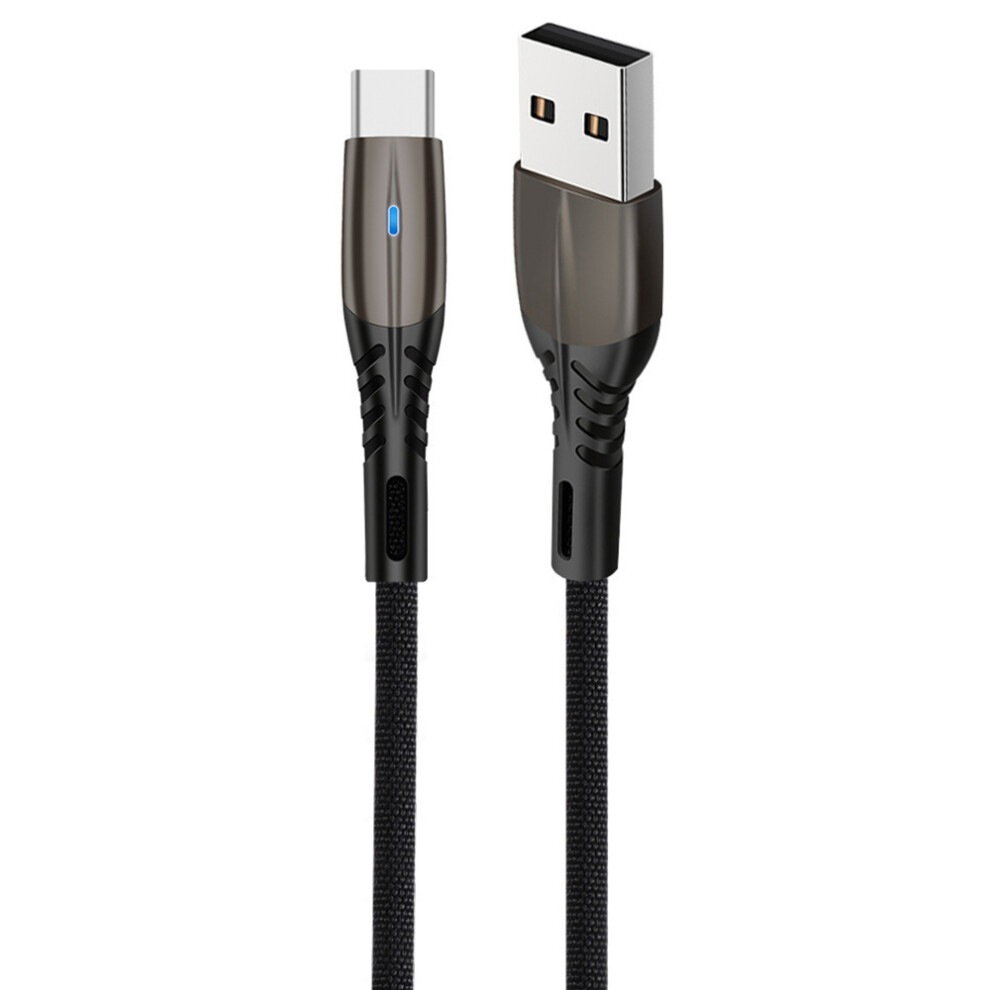 1M Nylon Braided 5A Fast Charging Usb To Type-C Cord 480Mbps High Speed Data Transmission Cable 6914283379682