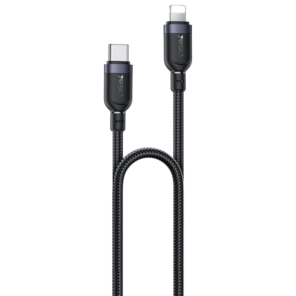 Yesido Ca189 Usb-C To Lightning Cable 1.2M 27W Fast Charging Cord Data Sync 6914282851974
