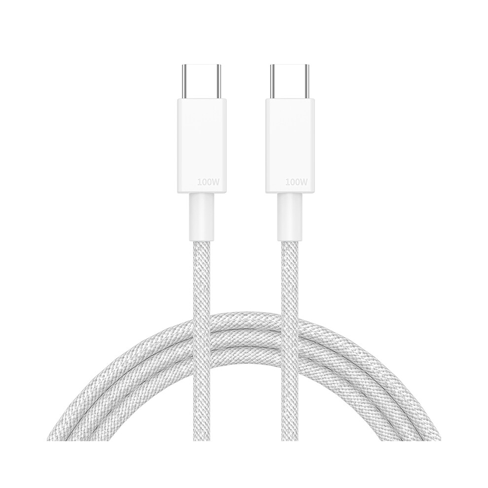 () 2M Pd 100W High-Speed Fast Charging Cable Cell Phone Tablet Laptop Usb C Device Charge Cord - White/Black 6914282856290