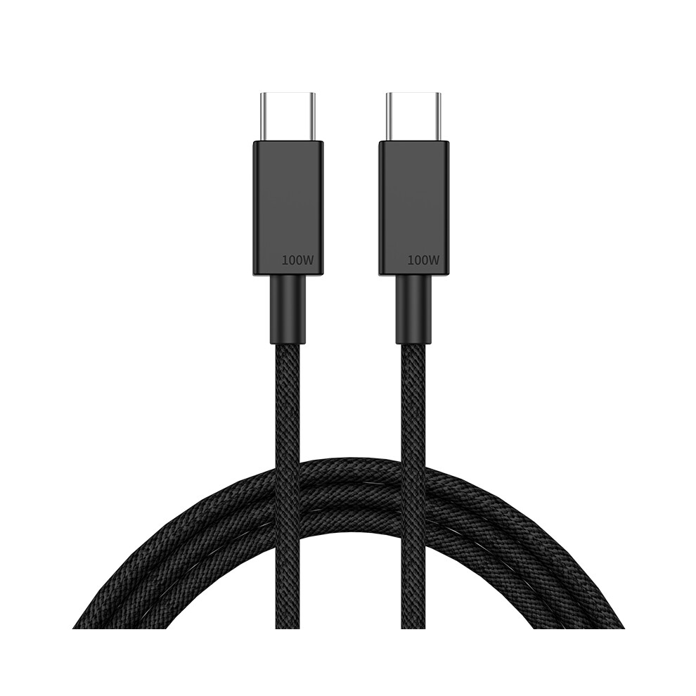 (Black) 3M Type C High-Speed 100W Pd Charging Cable For Macbook Huawei - Black 6914289268249