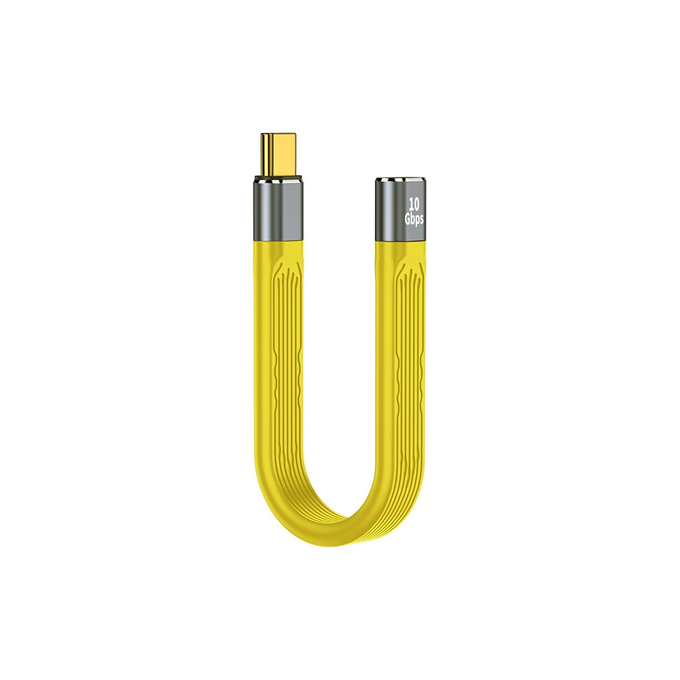 For Iphone 15 Series Type-C Female To Male Pd 100W Fast Charging 10Gbps Fpc Soft Data Cable, Cable Length: 13.8Cm Light 6914286996459