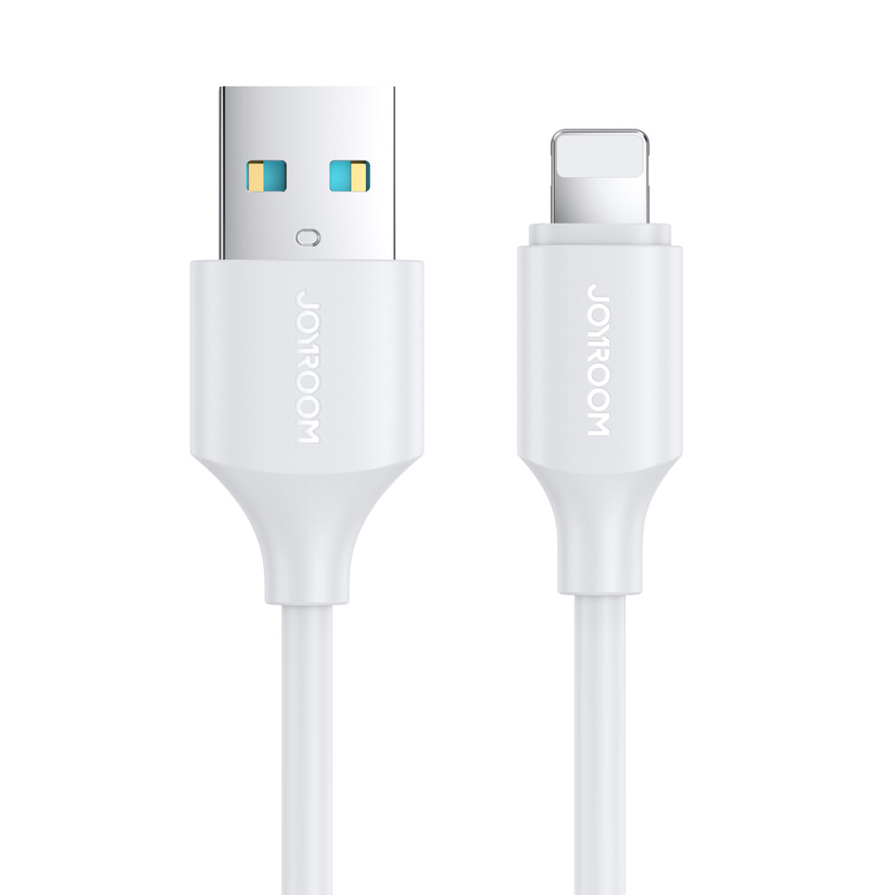 (White) Joyroom S-Ul012a925 25Cm Premium Series Data Cable For Power Bank Usb-A To Lightning 2.4A Fast Charging Wire - White 6914280554990