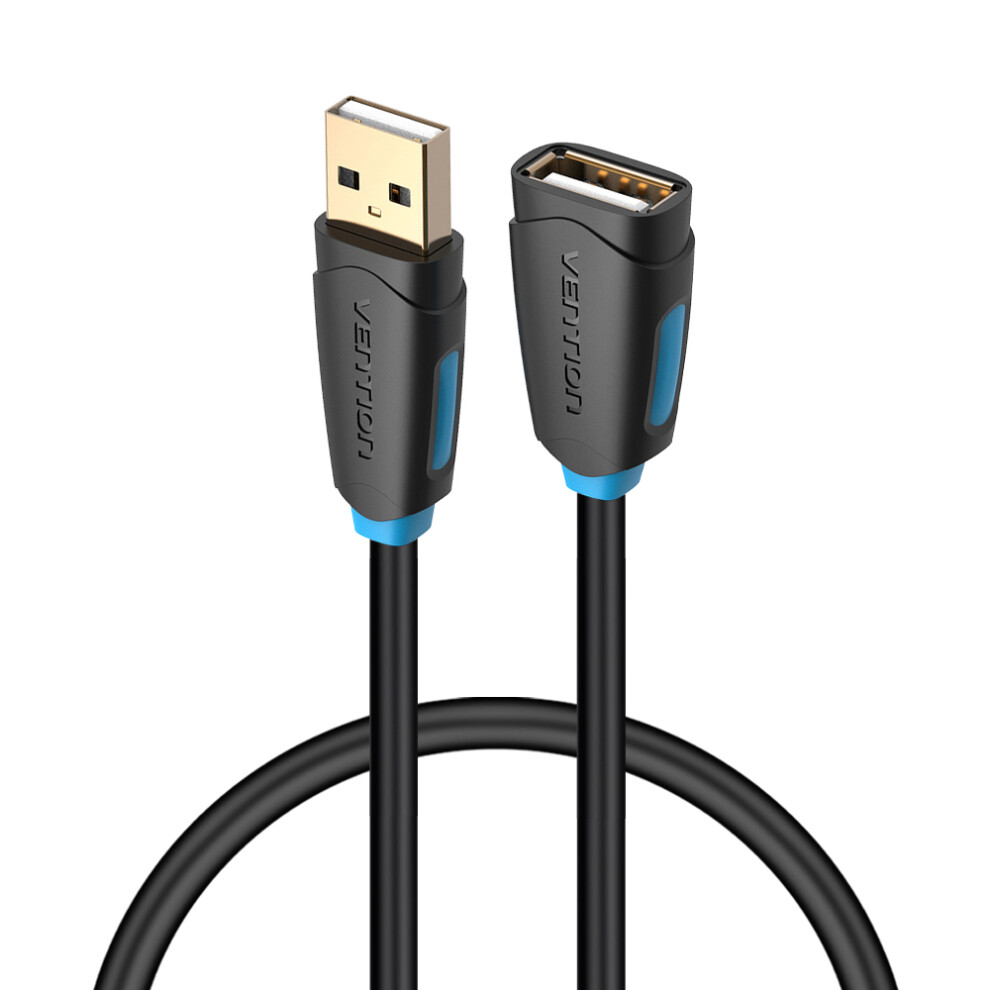 Vention Cbcbf 1M Usb 2.0 Male To Female Data Cable Extension Cable For Xbox One Pc Smart Tv, Black 6914289409949