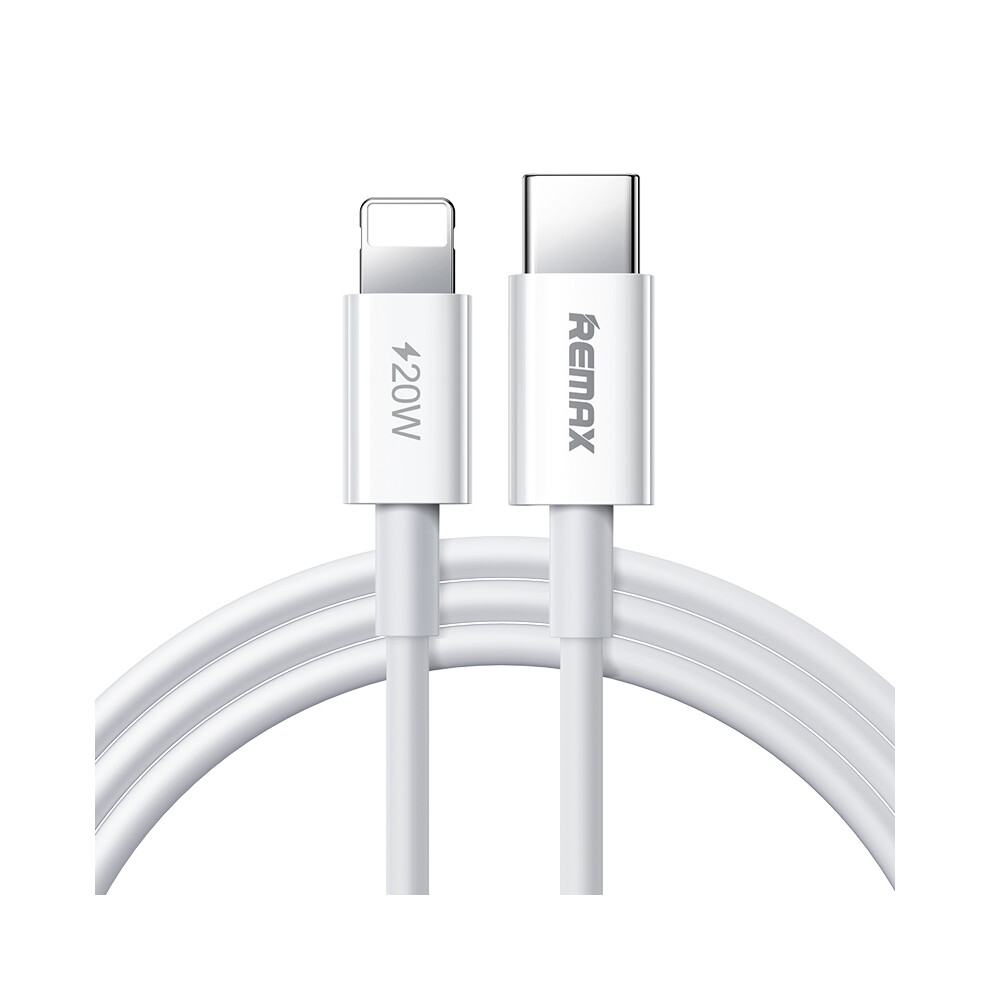 Remax 1M Pd 20W Type-C To Lightning Charging Cable For Iphone, 480Mbps Fast Data Transmission Wire Cord 6914286999962