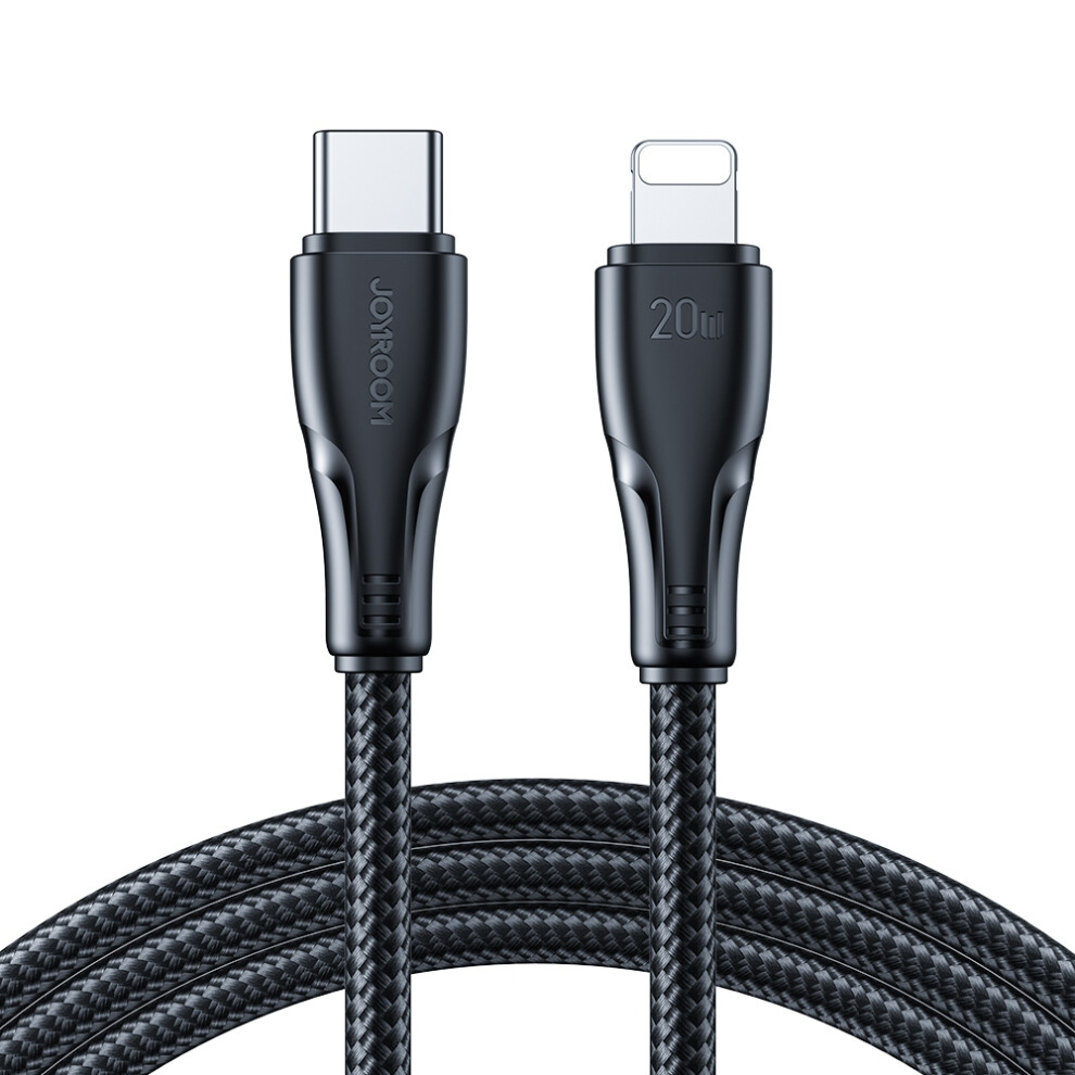 Joyroom S-Cl020a11 25Cm Surpass Series For Iphone 15 Series Type-C To Lightning Pd 20W Fast Charging + Data Transmission Cable - Black 6914282016472