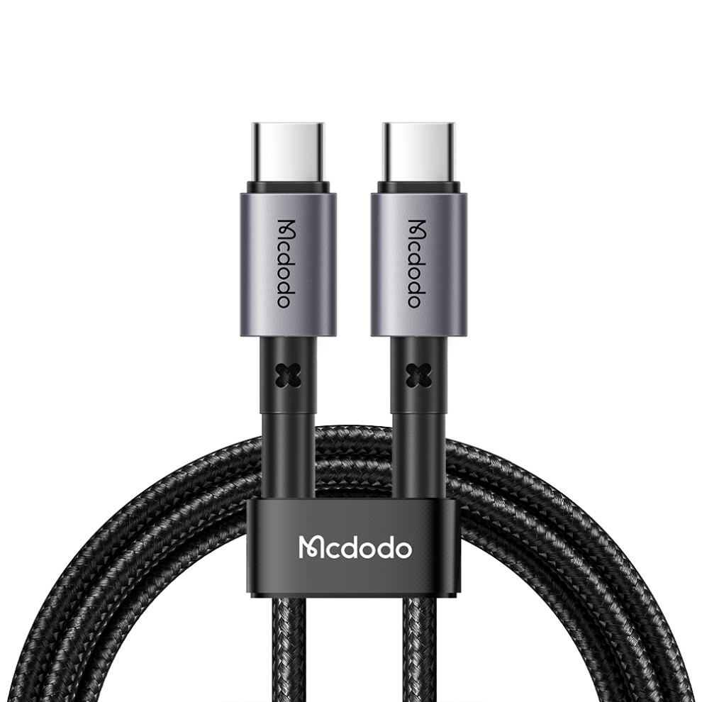 Mcdodo Prism Series Ca-3130 Mdd 1M 60W Type-C To Type-C Data Cable Pd Fast Charging Cord - Black 6914285778469